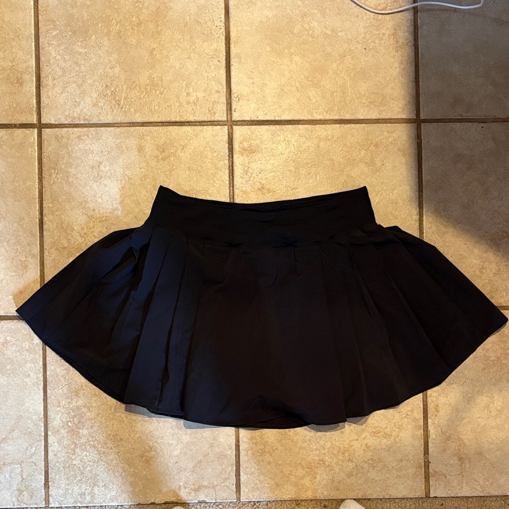 lululemon athletica Black Circle Skater Skirt